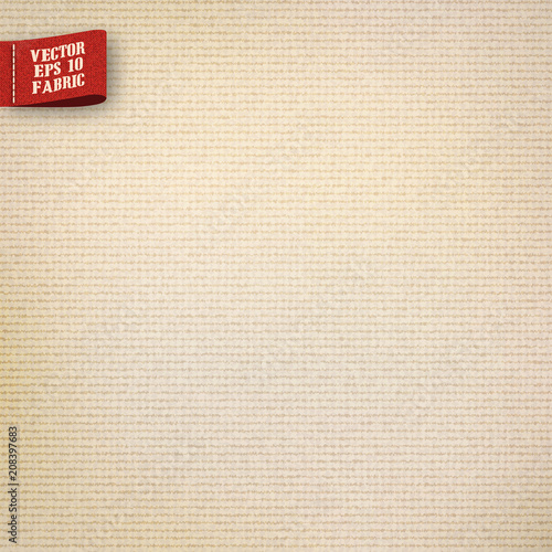 canvas jute realistic fabric vector