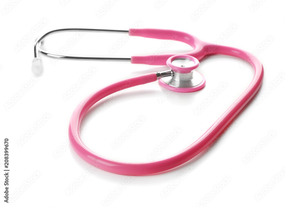 Fototapeta premium Medical stethoscope on white background. Health care concept