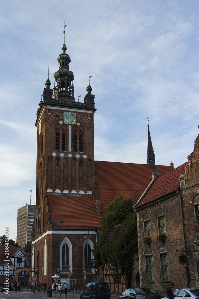 St Catherine's Church is the oldest church in Gdask, Poland