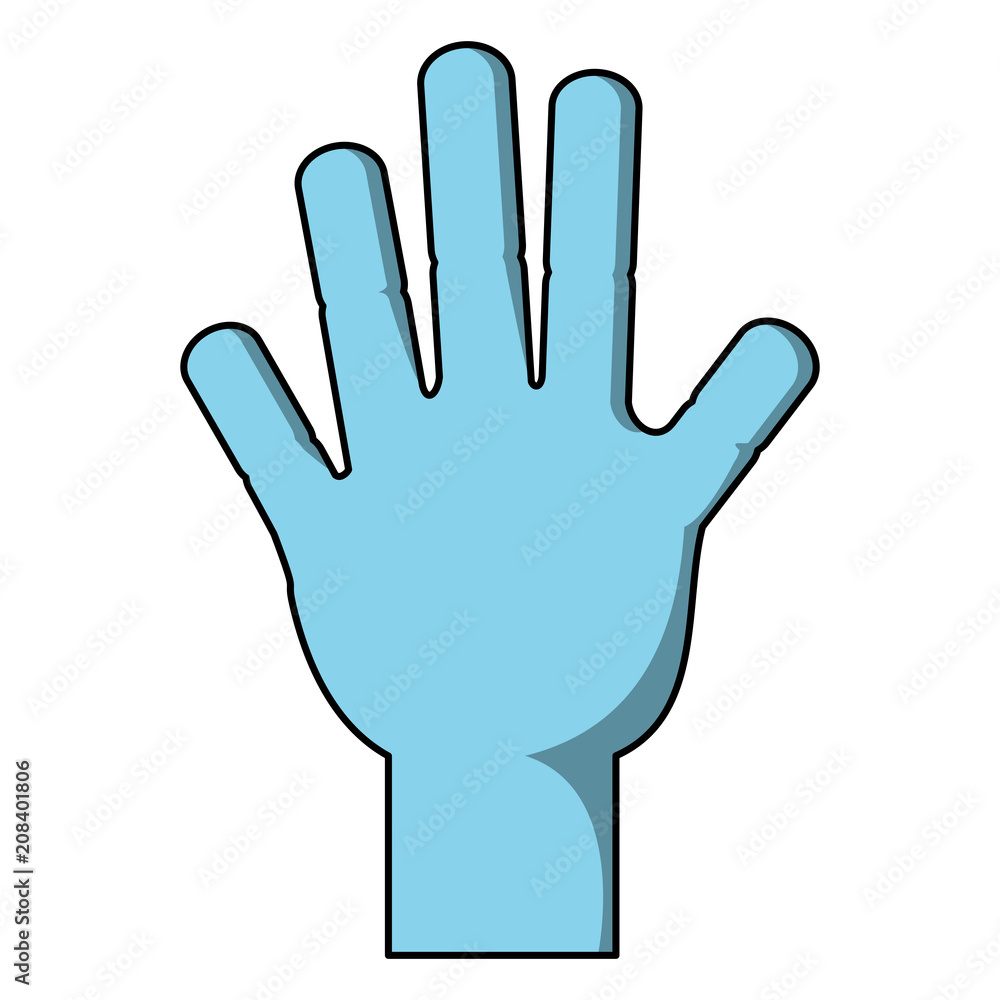 hand icon over white background, vector illustration hand icon over white background, vector illustration