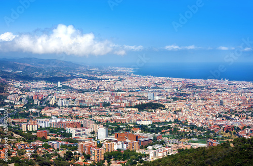 Panoramic view of Barcelona from Tibidabo, Spain © Irina Papoyan