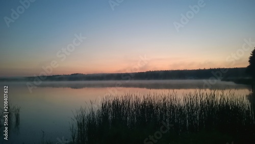 Sunrise on lake