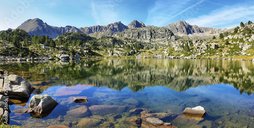 Lake in Collada de Pessons, Andorra.