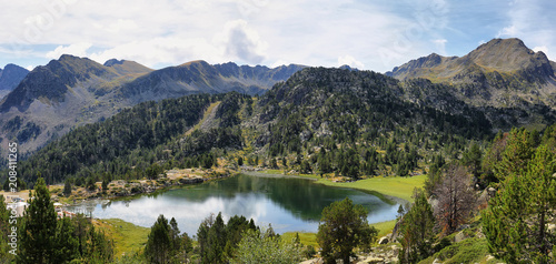 Lake in Collada de Pessons, Andorra. photo