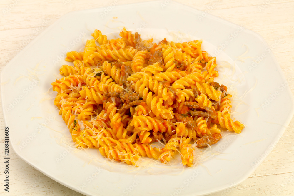 Fussili bolognese