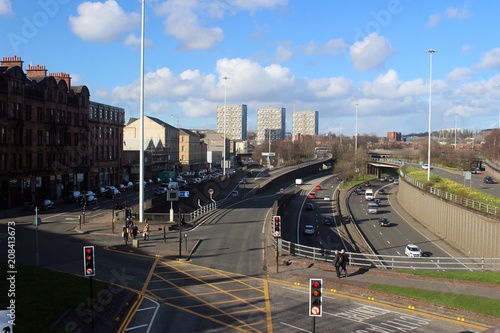 Photography The M8 passing through Glasgow city centre.