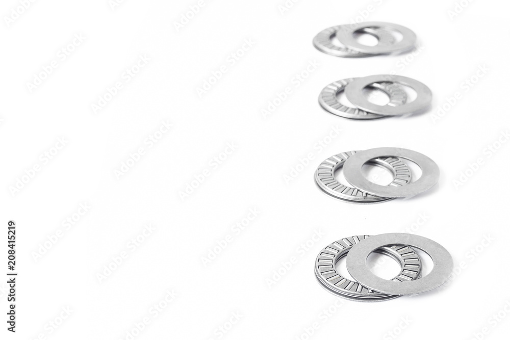Bearings for industry isolated on white background. Bearings for industry isolated on white background.