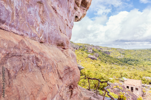 Fototapeta Naklejka Na Ścianę i Meble -  Rock Texture on landscape