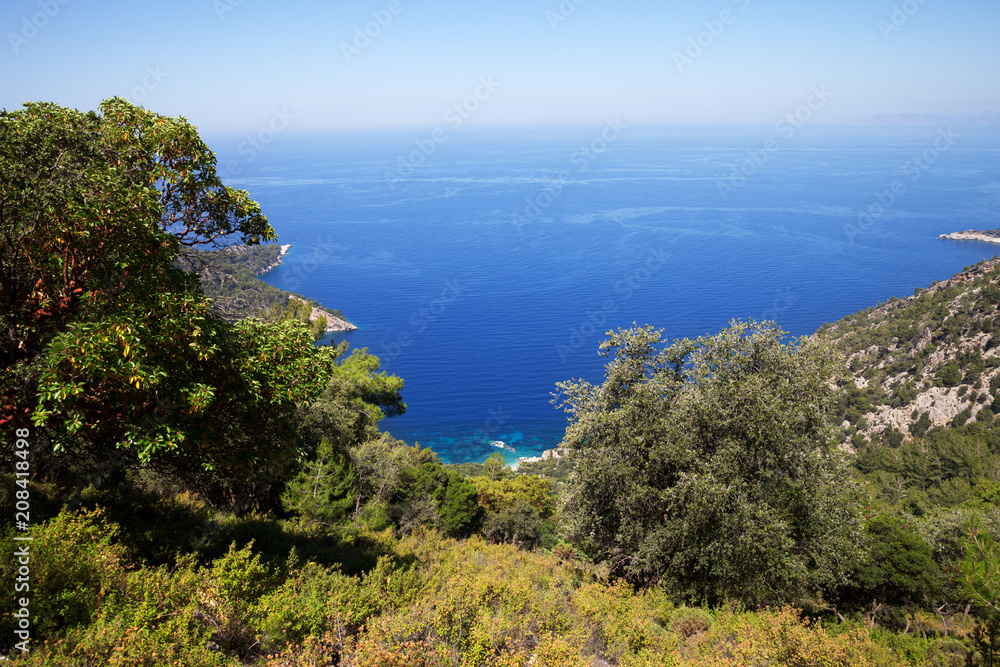 Beautiful calm bay and blue clear sea