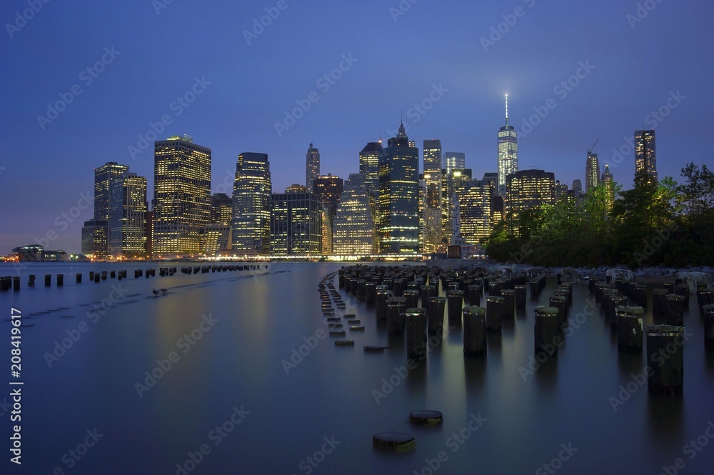 New York City Manhattan Financial District panorama