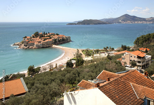 View of Sveti Stefan. Montenegro