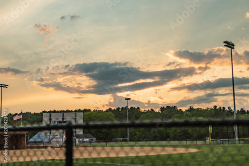 Sunset over Sportsfield