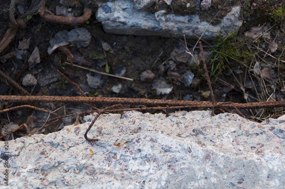 Edge of the concrete