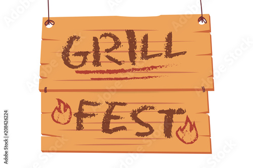 Grillfest Holzschilder