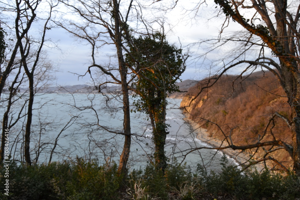 View from mount Kiseleva (Russia, Krasnodar region, Tuapse). View from mount Kiseleva (Russia, Krasnodar region, Tuapse).