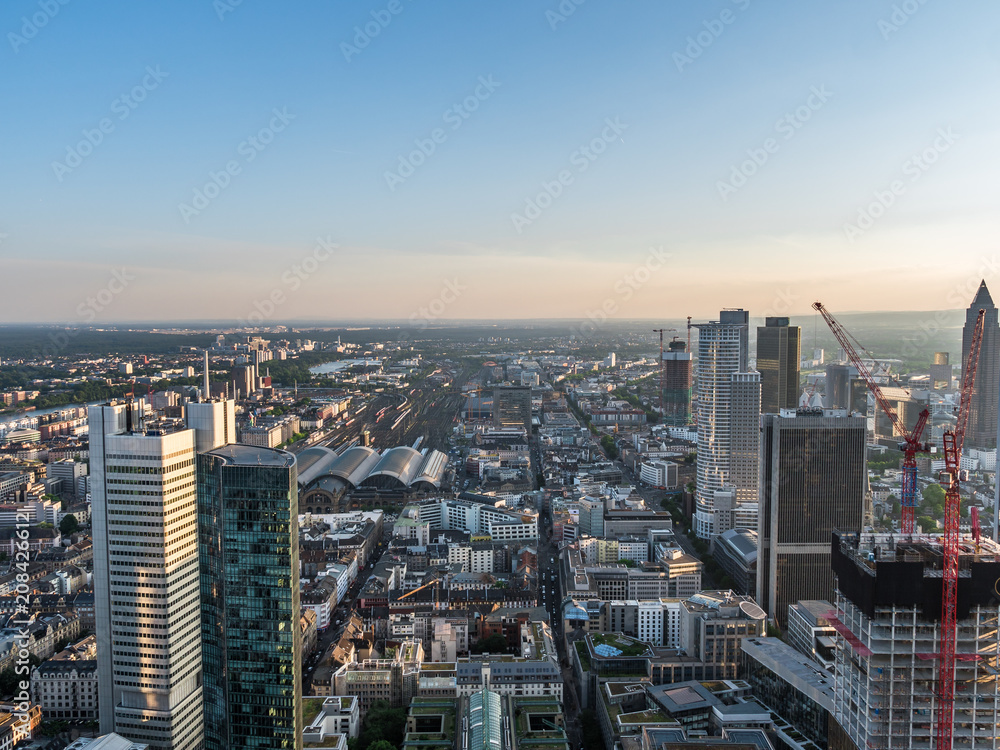 Fototapeta premium Frankfurt skyscrapers in the city