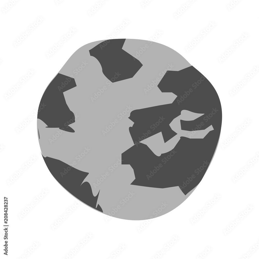 Vector drawing of amorph, cartoon world illustration Vector drawing of amorph, cartoon world illustration