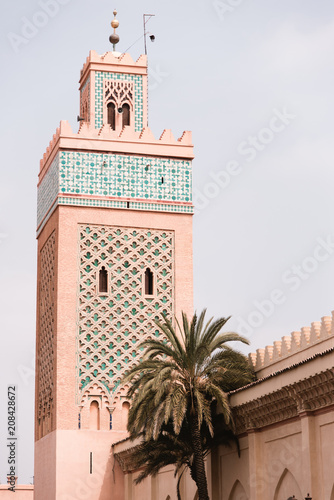 Beautiful Mosque on a Sunny Day, Marrakech, Morocco