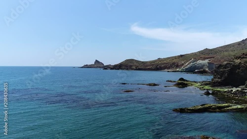 Volcanic mediterranean coastline of Cabo de Gata, Andalusia, Spain