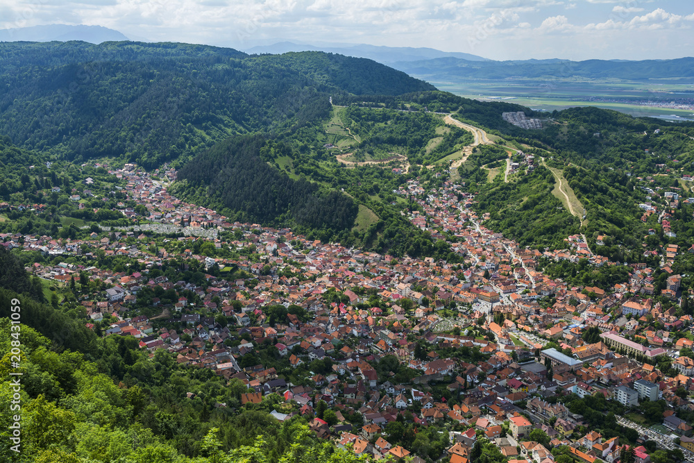 View of Brasov city from Mountain Tampa, Transylvania, Romania View of Brasov city from Mountain Tampa, Transylvania, Romania