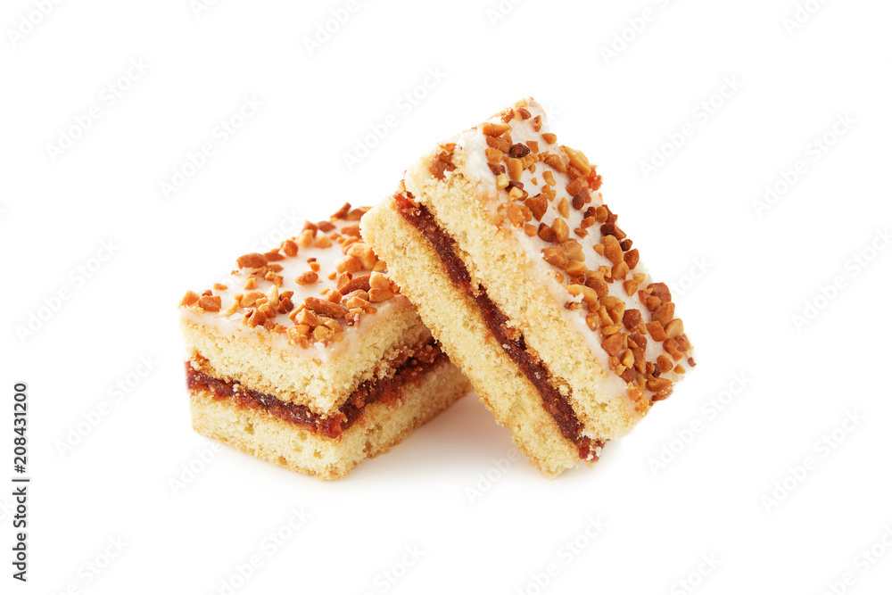 Victoria sponge cake with cream and jam filling Victoria sponge cake with cream and jam filling