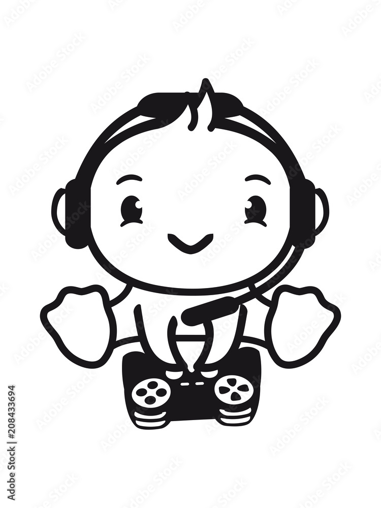 controller spielen zocken konsole huhn küken vogel spaß niedlich kopfhörer mikrophon kopf logo design pro gamer headset controller spielen zocken konsole huhn küken vogel spaß niedlich kopfhörer mikrophon kopf logo design pro gamer headset