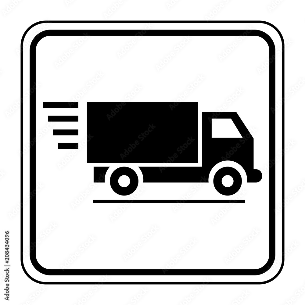 Logo camion livraison. Stock Vector | Adobe Stock