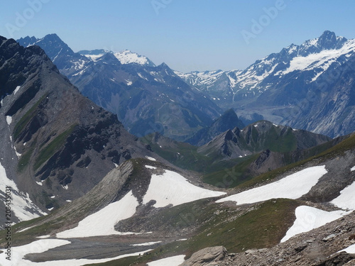 Alpy, Włochy, Tour du Mont Blanc - przełęcz Col de Malatra