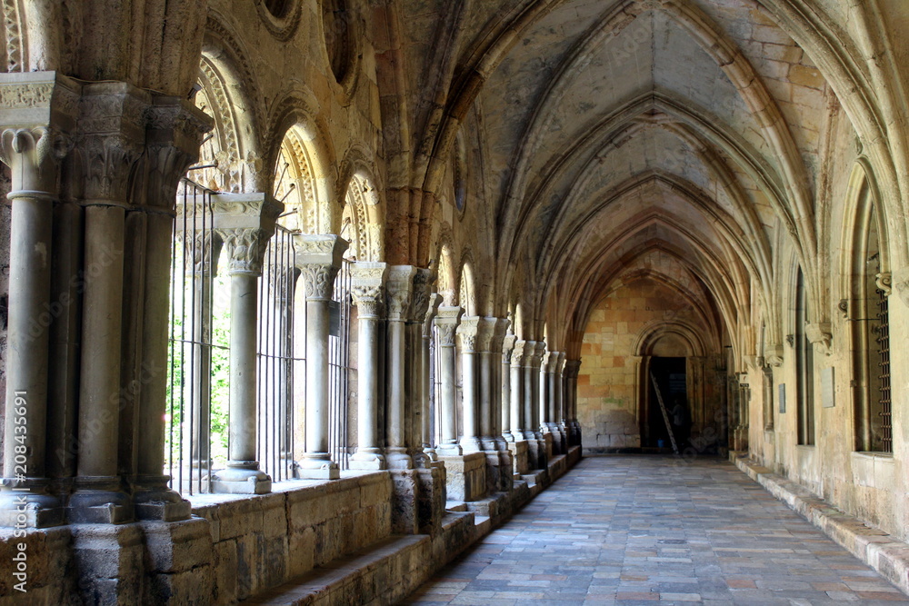 Cloister of the Cathedral of Tarragona in Catalunya, Spain