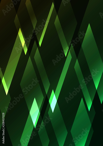 emeral crystal shine abstract background, diamond business template, facet technology background, vector illustration