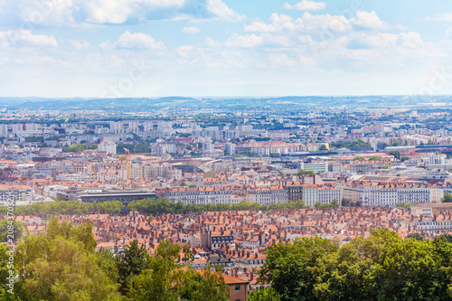 Beautiful cityscape of Lyon during daylight