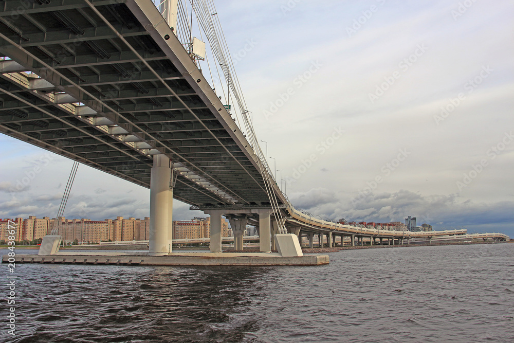 Fototapeta premium high-speed highway over the bay