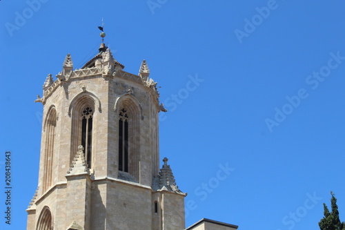 Spire of the Cathedral of Tarragona, Spain, in Summer