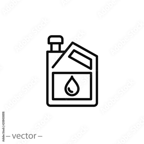 Oil gallon icon vector