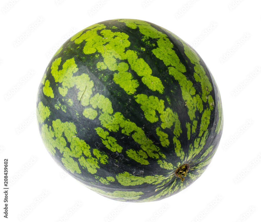 Ripe watermelon mini isolated on white background Ripe watermelon mini isolated on white background