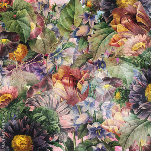 floral vintage wallpaper © AsMaa Rzq