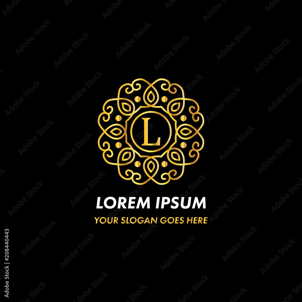 Fototapeta premium Monogram Letter L Logo Concept