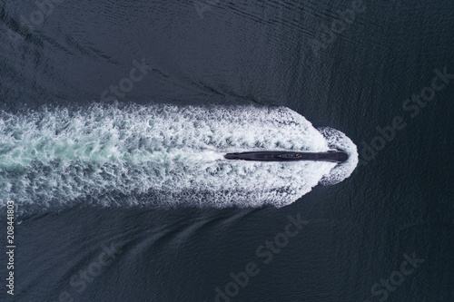Submarine from straight above