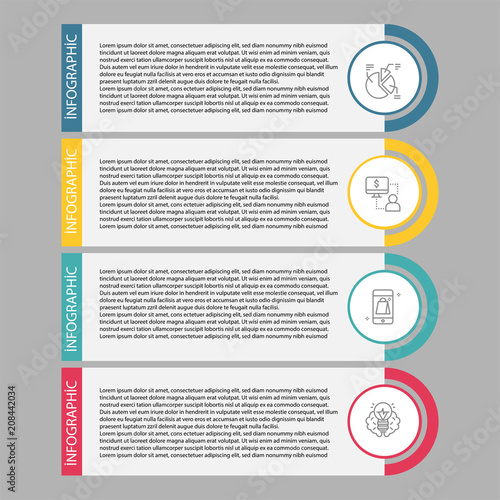 Set vector line icons in flat design business, finance and accounting with elements for mobile concepts and web apps