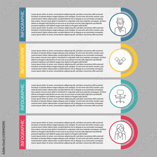 Set vector line icons in flat design business, finance and accounting with elements for mobile concepts and web apps