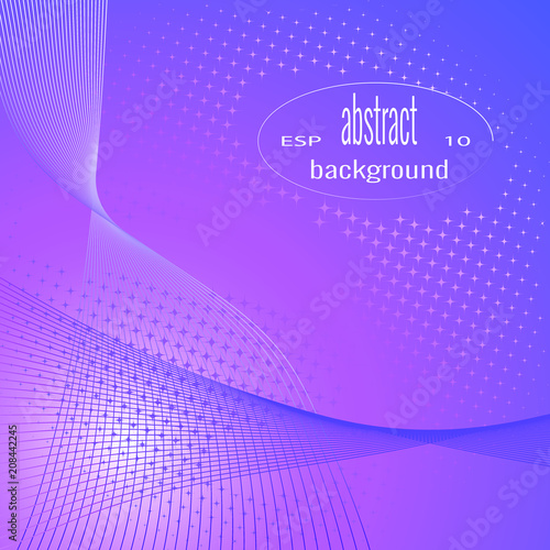 Minimalistic design for template. Abstract geometric background and colorful gradients halftone. Can be used for the design of posters, paintings, textiles, web design, magazine.