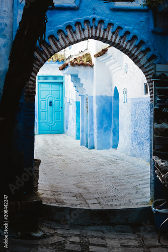Blue Alley in Chefchaouen Medina, Morocco © Matt