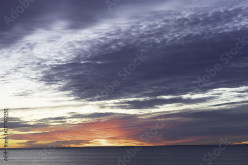 Amazing sunset and seascape