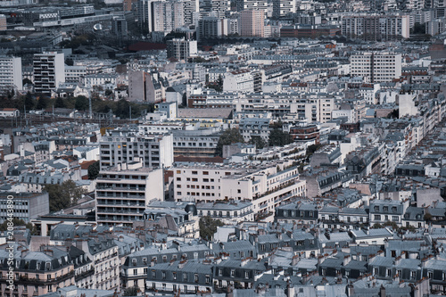 Paris leaving quarters from a birds eye perspective © Aleksandr