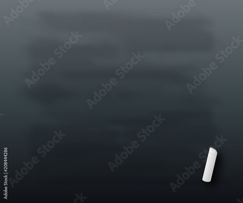 Realistic black chalkboard background, in vector format