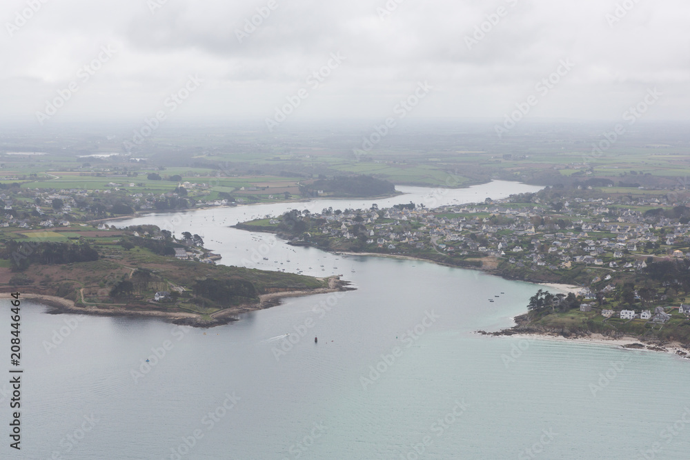 Pays des abers vu du ciel