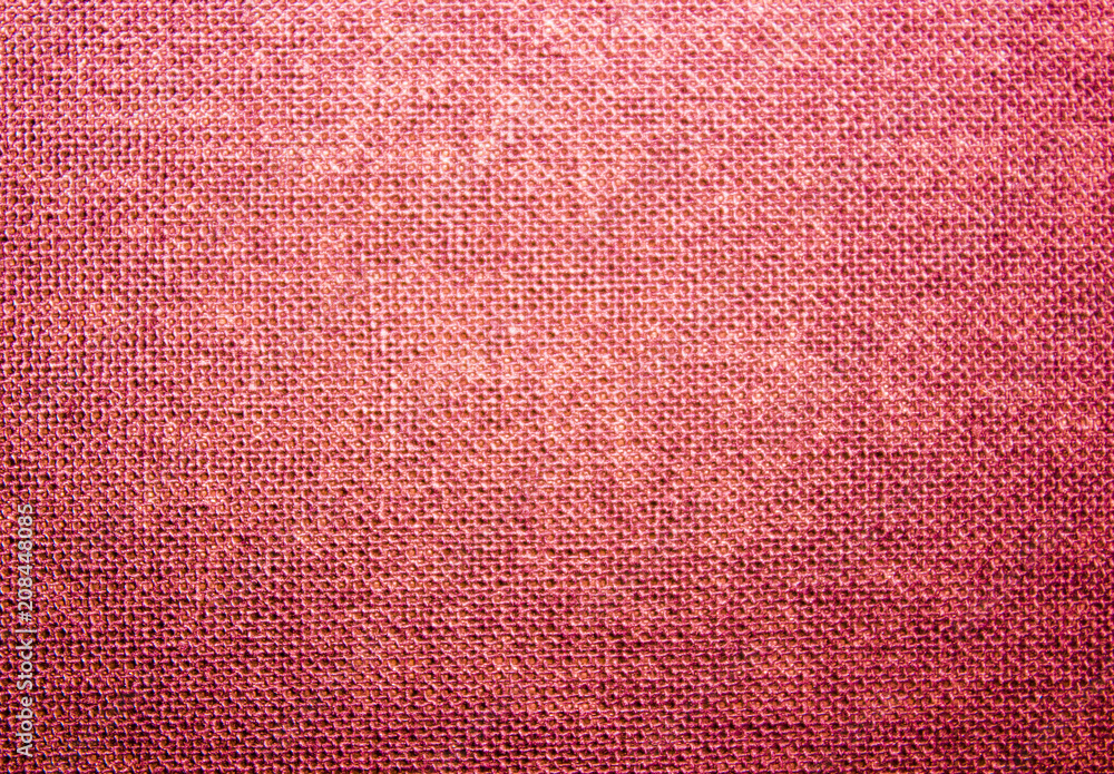 Fototapeta premium Rough red canvas, Burgundy canvas. Texture of coarse cloth