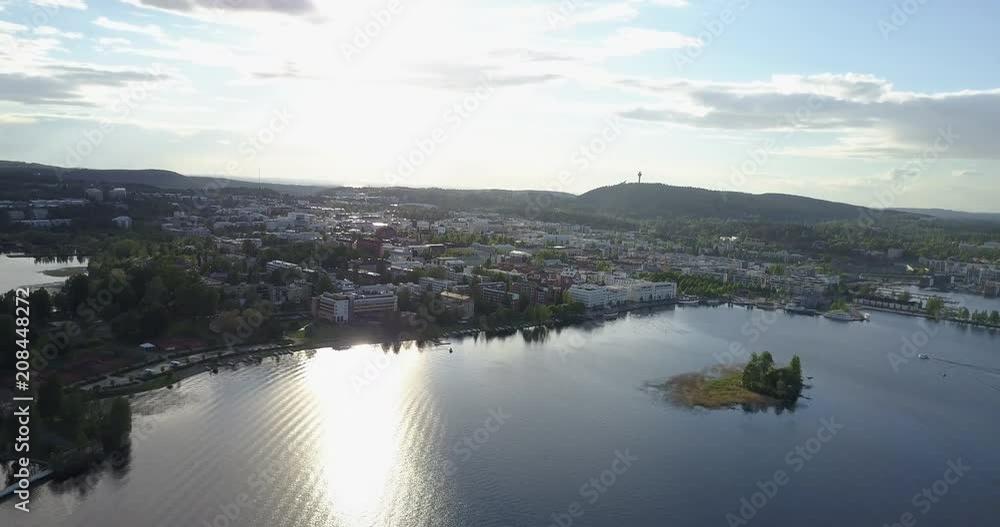 Aerial view of Kuopio Finland in the summer Aerial view of Kuopio Finland in the summer