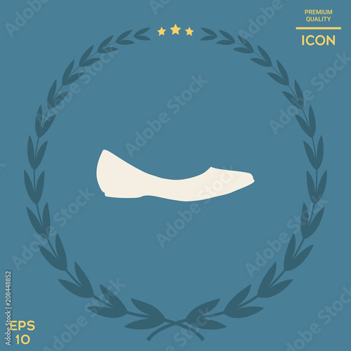 Ballerina flats - women shoe, the silhouette