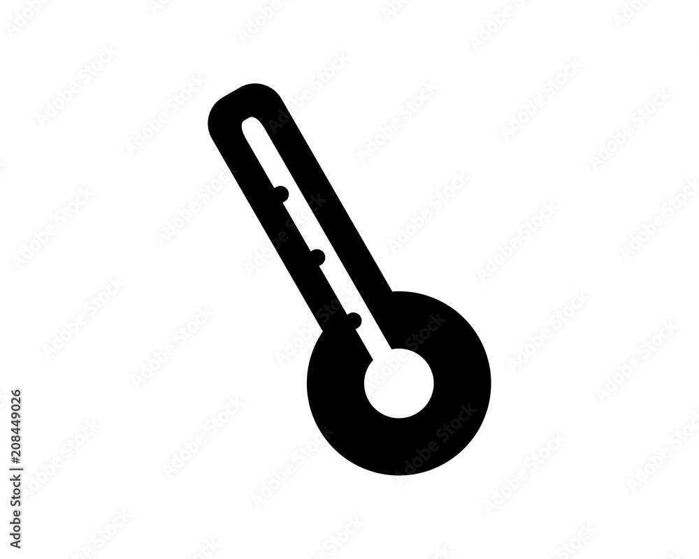thermometer icon glyph style illustration design thermometer icon glyph style illustration design